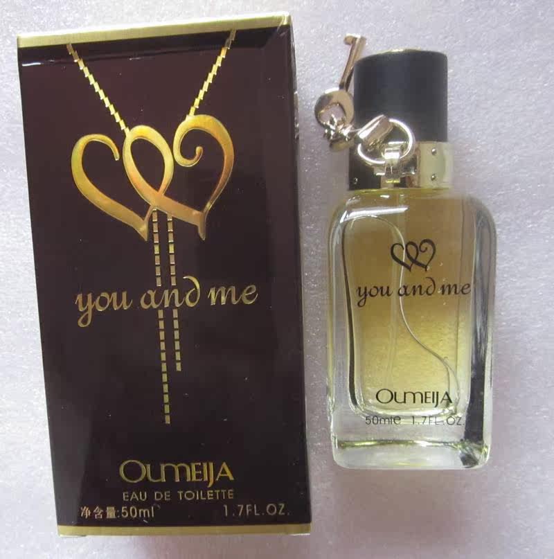 正品欧美佳 你和我香水情侣香水50ml you and me我和你香水t y6