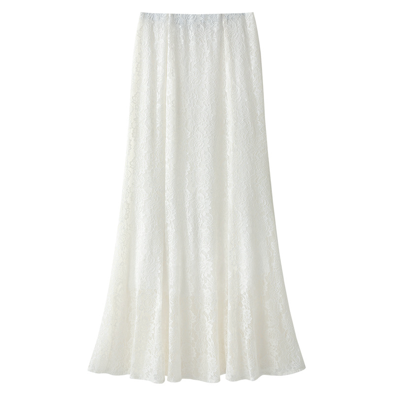 城市衣柜费依女装思慕缇村上春白色蕾丝半身裙女2025新款秋季高腰