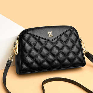 头层牛皮手拿包女真皮2024新款简约妈妈大容量单肩手机零钱小方包