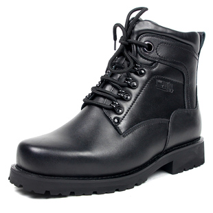 3513巡洋舰正品男士真皮中筒户外工装靴秋冬季短筒靴防滑军勾鞋
