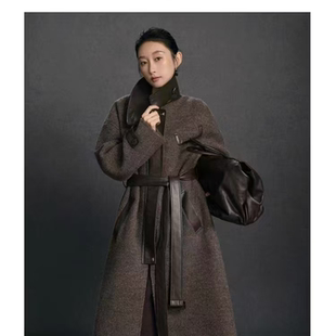 【新KAIROS.澳毛CK】复古英伦风高级休闲羊毛大衣秋冬长款大衣