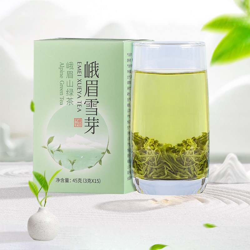 2025新茶峨眉雪芽 绿茶45g 自饮实惠装品鉴装四川特产春茶,茶,峨眉山茶,淘宝优惠券,粉丝福利购,淘宝优惠卷