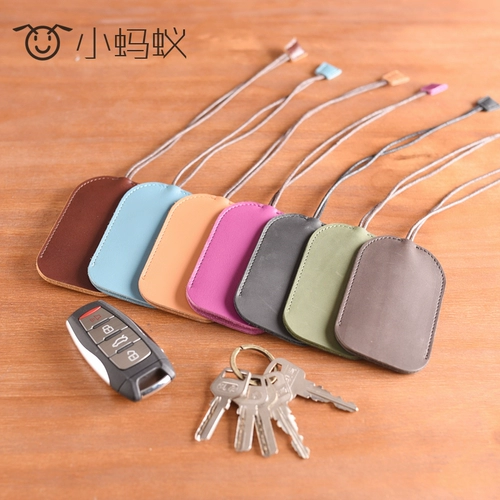 Маленькая ретро кожаная универсальная ключница подходит для мужчин и женщин, из натуральной кожи, дистанционное управление