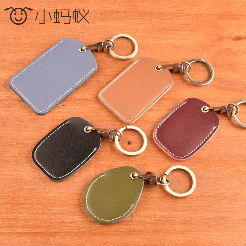 小蚂蚁牛皮ic卡八达通套公交卡套