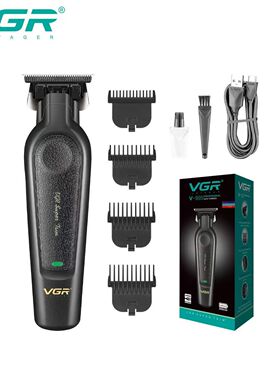 VGR995新款电动理发器黑色发廊复古油头雕刻剪男士修边电推子