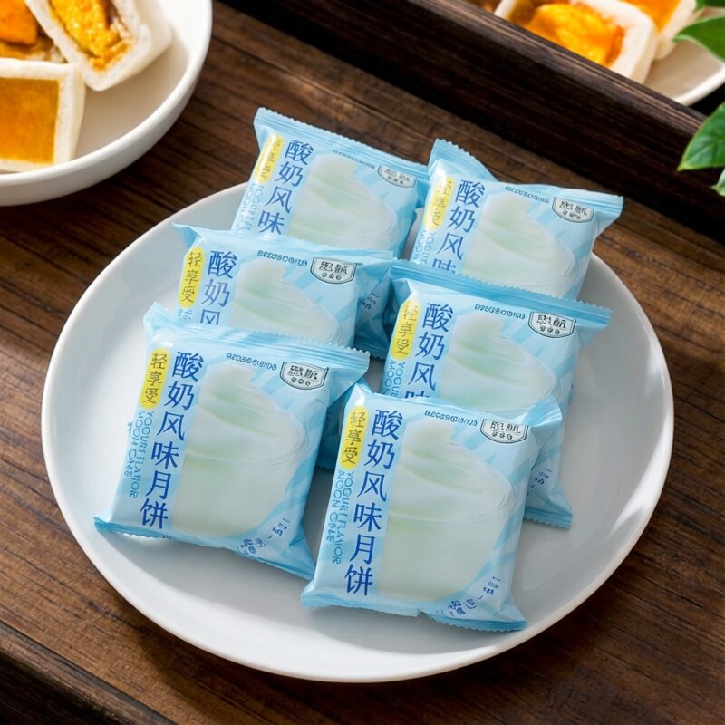忠航蜜酥月饼酸奶风味榴莲椰蓉蛋黄多口味传统中秋月饼糕点