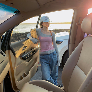 are U shop 打底T恤套装女秋装搭配一整套小个子穿搭设计感两件套