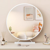 台式 桌面led化妆镜带灯女生卧室智能化妆台大镜子ins风家用化妆镜