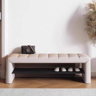 换鞋 凳卧室沙发床尾凳试衣间软包长条凳子 凳家用门口入户玄关穿鞋