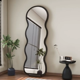 Чистый красные волны с полным -зеркало зеркало домашнее приземление зеркало с высоким уровнем стены с датчиком -платье -платье -платье для спальни