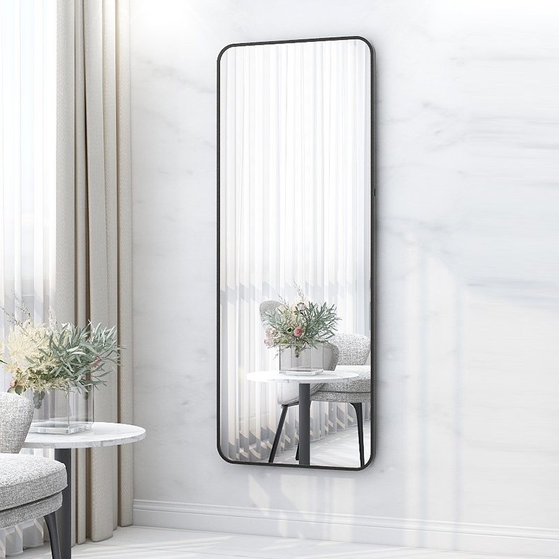 壁挂女生家用小型贴墙自粘穿衣镜