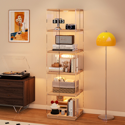 亚克力旋转书架360度可移动