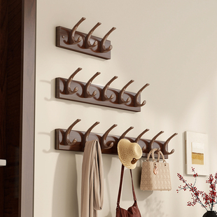 挂衣架墙上壁挂入户门后创意免打孔挂钩简易卧室家用进门玄关排钩