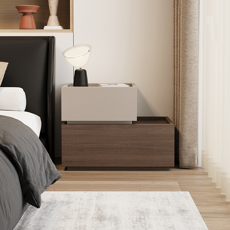 多层自由DIY收纳床头柜