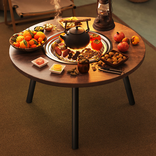 户外烧烤桌室内围炉煮茶桌