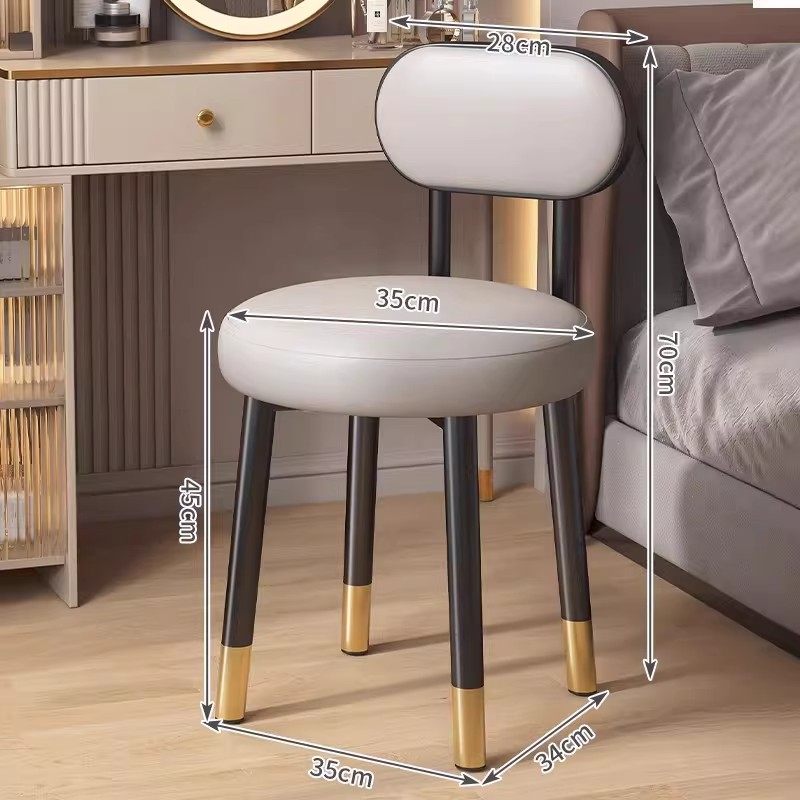 家用2026新款主卧梳妆台靠背椅子化妆椅梳妆凳轻奢高级感女生卧室,住宅家具,梳妆凳,淘宝优惠券,粉丝福利购,淘宝优惠卷