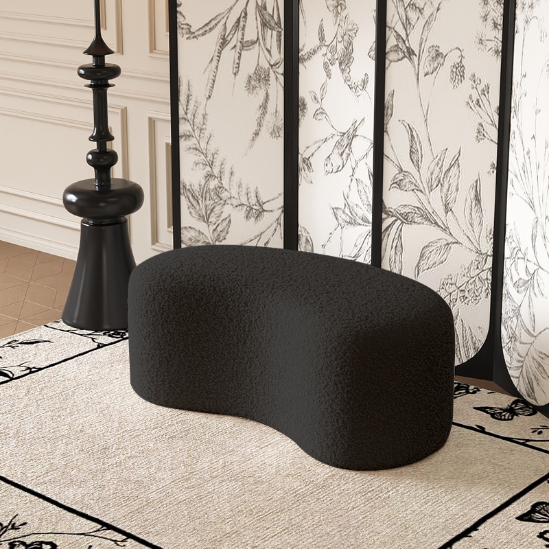 乐远羊羔绒轻奢高级感换鞋凳