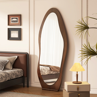 中古全身镜落地镜家用高级感网红异形穿衣镜壁挂女生卧室试衣镜子