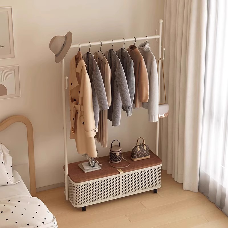 衣架落地卧室2025新款金属房间挂衣服的架子家用衣帽架移动多功能