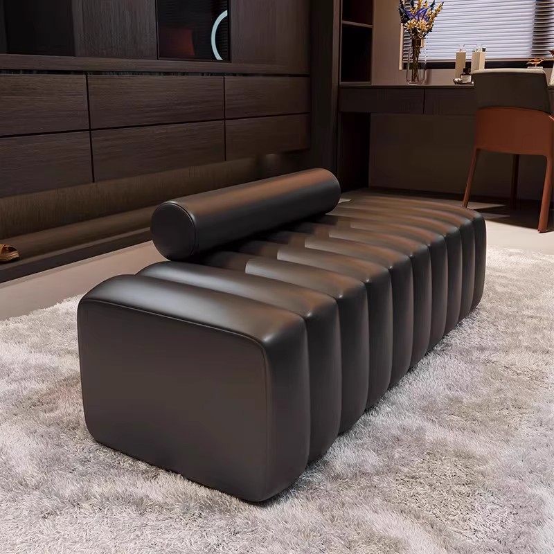 轻奢高级超软换鞋长条凳