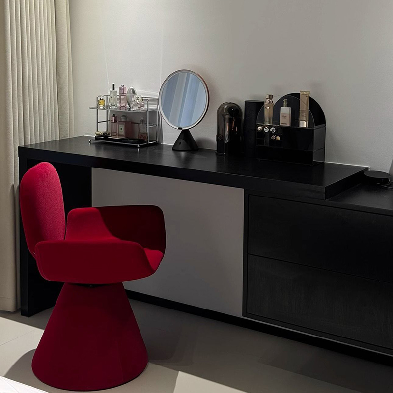 可旋转实木底座卧室化妆椅