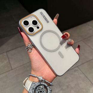 肤感柔砂适用iPhone16ProMax磁吸透色PC手机壳苹果15全包14ProMax保护套13/12/11高级感耐脏男女壳16Plus防摔