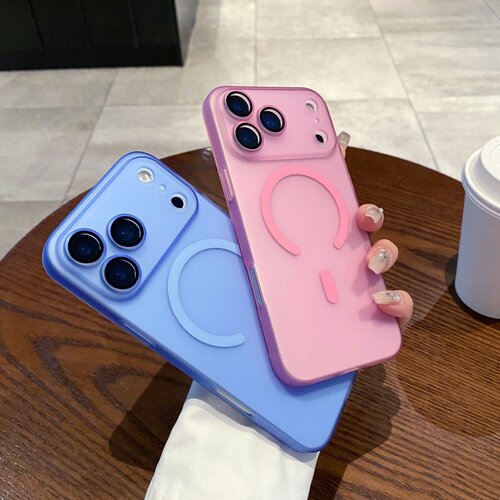 适用苹果17promax手机壳磁吸16磨砂防滑iPhone15冰雾14全包13promax自带镜头膜12商务16plus防摔11超薄防指纹