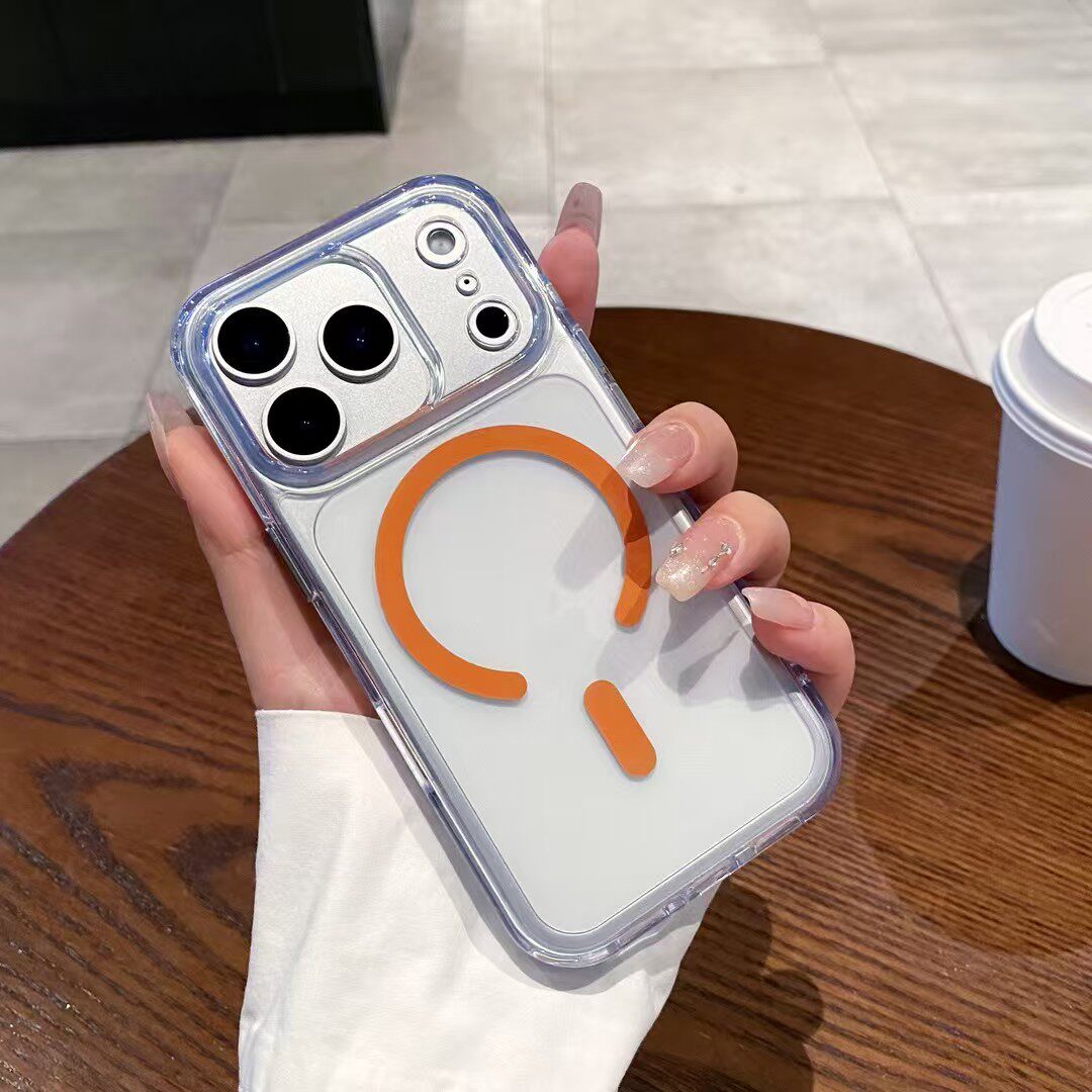 新款半透明磁吸适用于iPhone17/16promax手机壳肤感磨砂苹果17pro全包防摔iPhone17高级感不沾指纹情侣时尚壳