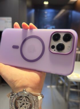 果冻磁吸magsafe适用苹果15手机壳14防摔13新款pro手机套max磨砂iphone12防指纹15pm镜头简约紫色防指纹绿色