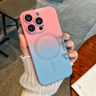 渐变液态磁吸双色苹果14promax手机壳适用iPhone13promax镜头膜12pro无线充电14plus亲肤11pro硅胶11男max女