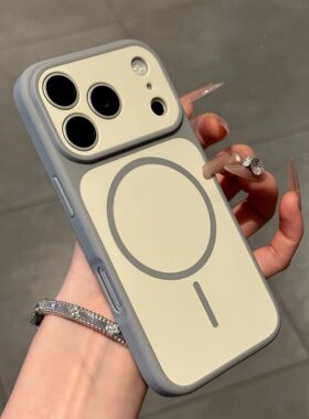 秒变17磁吸苹果17promax手机壳iphone16pro简约肤感双色二合一15pm全包硅胶防摔14/13/12p保护套11高级感小众