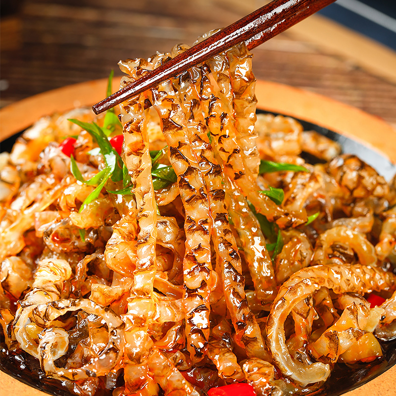 阿具香辣150g開袋即食泡椒魚皮