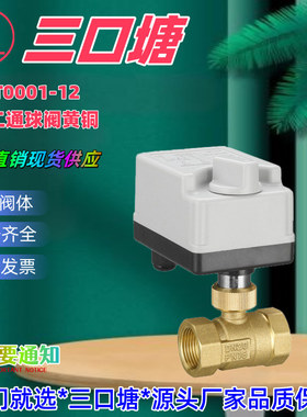 德国进口AC220VDN15/20/25二通手自一体电动球阀三线两控空调风机