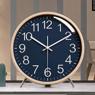 胡桃木钟表挂钟客厅时钟挂墙实木2025新款简约大气高级感装饰挂表