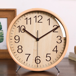 胡桃木钟表挂钟客厅时钟挂墙实木2025新款简约大气高级感装饰挂表