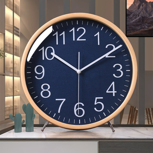 胡桃木钟表挂钟客厅时钟挂墙实木2025新款简约大气高级感装饰挂表