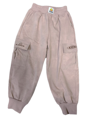 清仓小黄鸭秋冬女童中大童加绒裤长裤