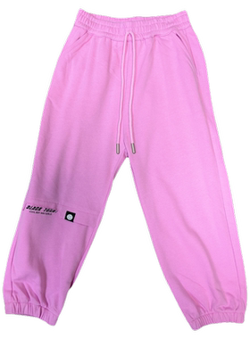 小黑托昵秋款女童中大童卫裤长裤