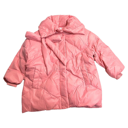 abc秋冬女童轻薄款羽绒服中长款