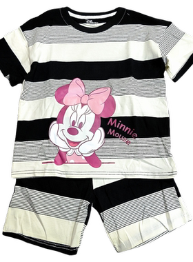 迪夏季女童套装短袖中裤2件套