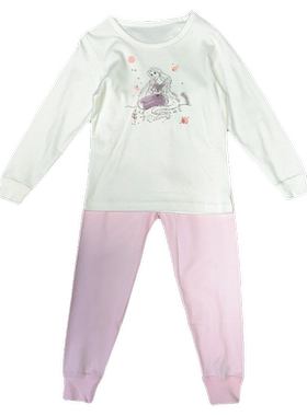 迪秋季女童家居服套装秋衣秋裤2件套