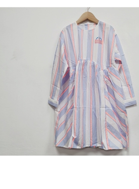 多拉a梦秋季女童中大童长袖连衣裙