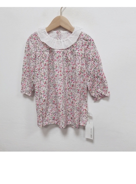 蘑菇灯秋季女童纯棉连衣裙