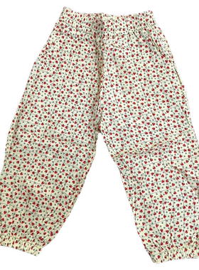 小黑托昵夏季女童小童印花防蚊裤