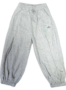 小黑托昵秋款男童女童中大童卫裤长裤宽松版