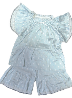 小黑托昵夏款女童家居服套装