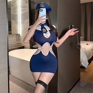 cutie性感纯欲风空姐女警制服角色扮演酒吧夜店内衣教官套装