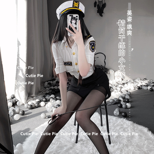 cutie：被你制服 女夏ol女警诱惑短连衣裙女 性感jk学生制服套装