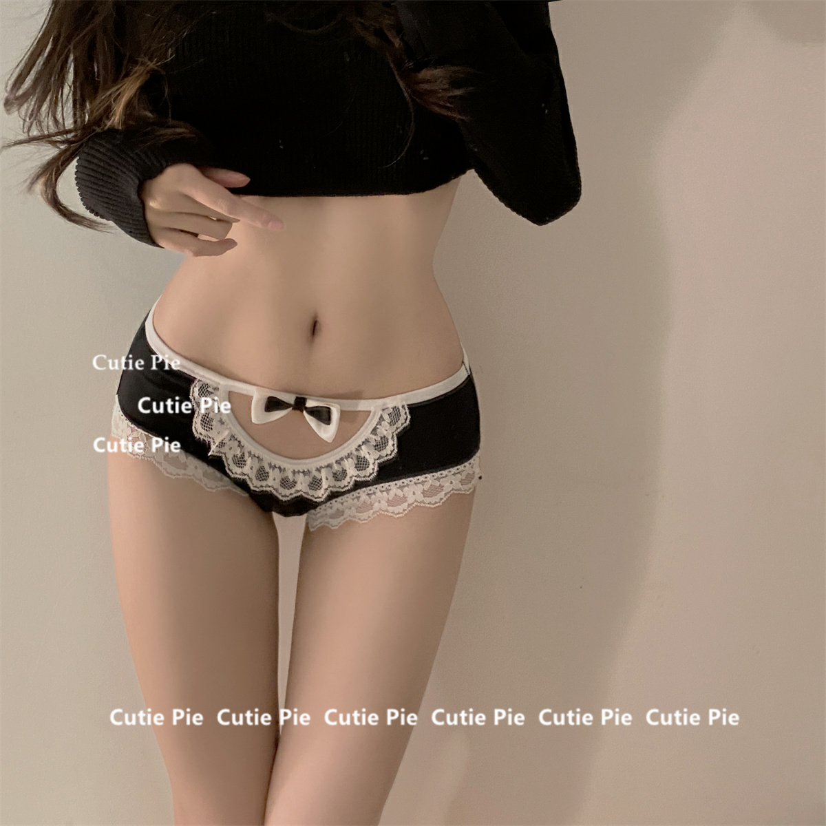 cutie：偷吻洛丽塔 日系甜美可爱女仆纯棉低腰纯欲少女内裤女
