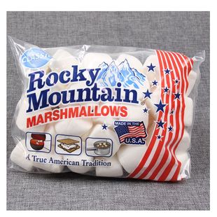 美国落基山棉花糖原味300g/150g雪花酥牛轧糖奶枣洛咖啡烘焙专用